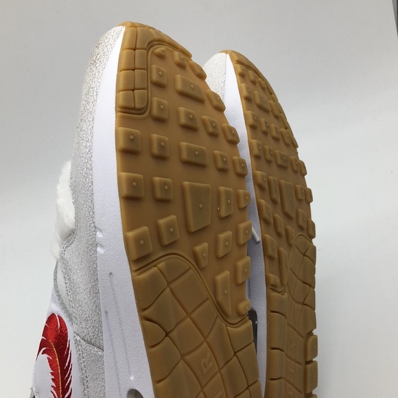Mens Nike Air Max 1 The Bay White University Red FJ4451-100 Marked Size 11.5 - Picture 10 of 14